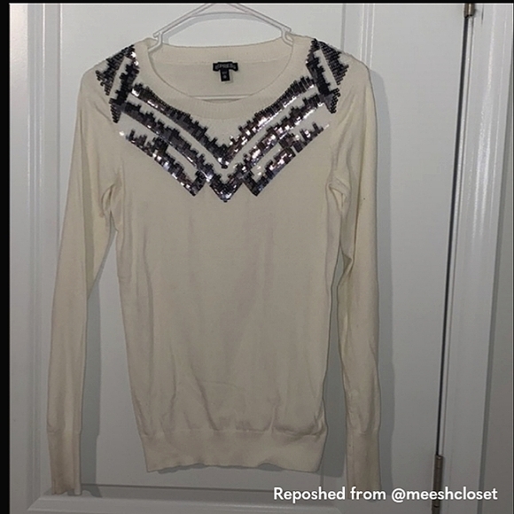 Express Sequin Sweater - Picture 1 of 3
